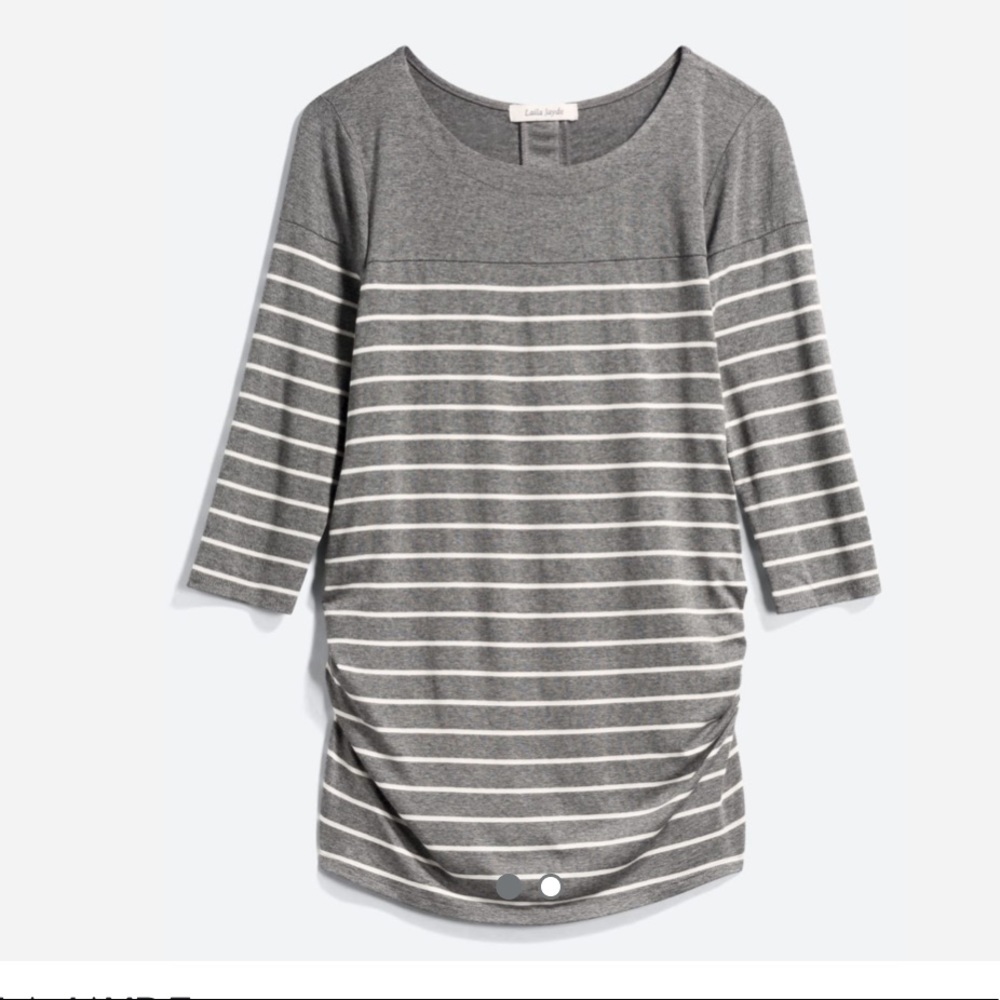 Laila Jayde Taranto Maternity Button Back Knit Top
